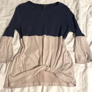Mix by 41 Hawthorn Navy/Tan twist front tee S